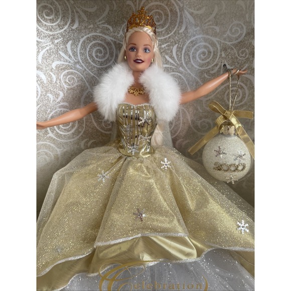Mattel Special 2000 Edition Celebration Barbie Doll Gold Sealed Box - Picture 1 of 10